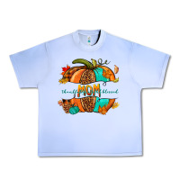 Grape Ice thankful grateful blessed mom pumpkin Urban Heavy Tee - NancyCooperArtShop
