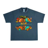 Midnight Navy thankful grateful blessed mom pumpkin Urban Heavy Tee - NancyCooperArtShop