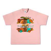 Salmon thankful grateful blessed mom pumpkin Urban Heavy Tee - NancyCooperArtShop