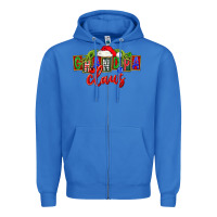 True Royal Christmas Grandpa Claus Zipper Hoodie - FaDigitalArtStudio