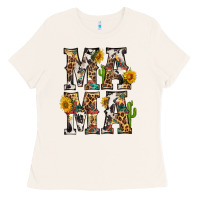 Bone Western Mama With Sunflowers Ladies Tee - BundleAndBundleShop