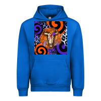 Cobalt halloween bull skull Urban Hoodie - BarkalooDesign