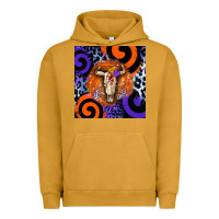 Pigment Peanut Butter halloween bull skull Urban Hoodie - BarkalooDesign