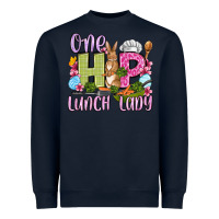 Navy Easter Day One hip Lunch Lady Heavyweight Sweatshirt - OliviaCreatesArt