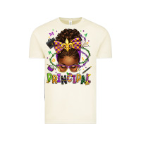 Vintage Arctic mardi gras principal afro messy bun Vintage Tee - texasbilliewilder