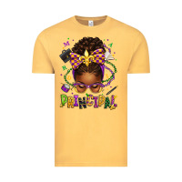 Vintage Mustard mardi gras principal afro messy bun Vintage Tee - texasbilliewilder