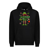 Black im the gamer elf Premium Hoodie - FaDigitalArtStudio