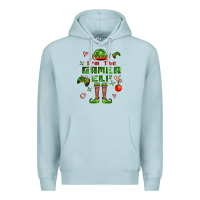 Blue Mist im the gamer elf Premium Hoodie - FaDigitalArtStudio