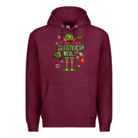 Burgundy im the gamer elf Premium Hoodie - FaDigitalArtStudio