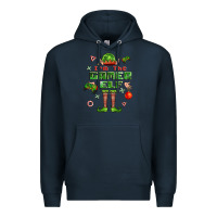 Navy im the gamer elf Premium Hoodie - FaDigitalArtStudio