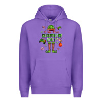 Purple im the gamer elf Premium Hoodie - FaDigitalArtStudio