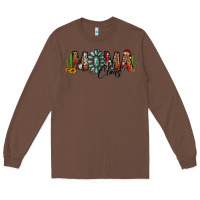 Chestnut western christmas mama claus sunflowers and cactus Long Sleeve Tee - Jasminsmagicworld