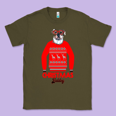 Christmas Buldog Classic Tee Designed By Bettercallsaul