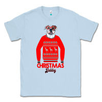Dusty Blue Christmas Buldog Classic Tee - Bettercallsaul