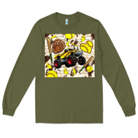 Army Green softball crusher Long Sleeve Tee - TumblerDesignByShophia