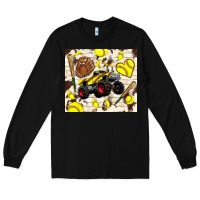 Black softball crusher Long Sleeve Tee - TumblerDesignByShophia