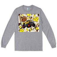 Heather Grey softball crusher Long Sleeve Tee - TumblerDesignByShophia