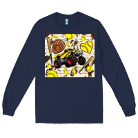 Navy softball crusher Long Sleeve Tee - TumblerDesignByShophia