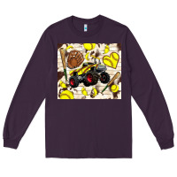 Plum softball crusher Long Sleeve Tee - TumblerDesignByShophia