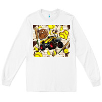 White softball crusher Long Sleeve Tee - TumblerDesignByShophia