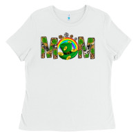 White Western Mom With Shamrock Ladies Tee - BundleAndBundleShop