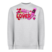 Hey Lover Flip Phone Valentine's Day Heavyweight Sweatshirt | Teevron