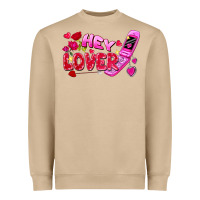 Mushroom Hey lover flip phone Valentine's Day Heavyweight Sweatshirt - FaDigitalArtStudio