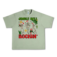 Oil Green Jingle bell rockin' Urban Heavy Tee - NancyCooperArtShop
