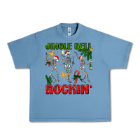 Pebble Blue Jingle bell rockin' Urban Heavy Tee - NancyCooperArtShop