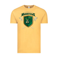 Vintage Mustard sioux city musketeers Vintage Tee - DesigneFamous