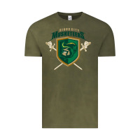 Vintage Olive sioux city musketeers Vintage Tee - DesigneFamous