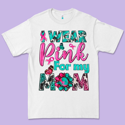 I Wear Pink For My Mom Premium Tee Designed By Bundleandbundleshop