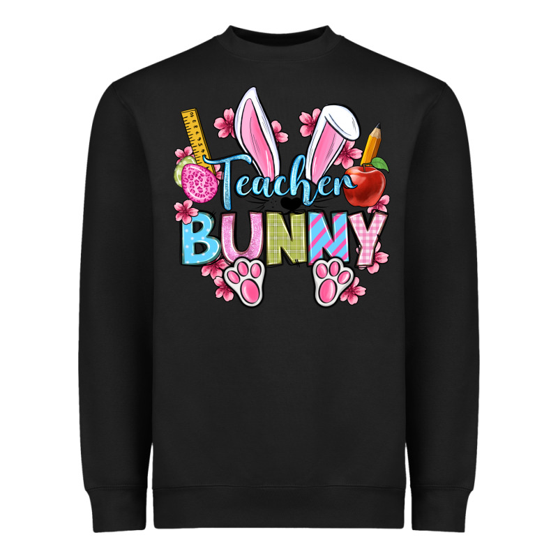 Easter Teacher Bunny Heavyweight Sweatshirt by OliviaCreatesArt | Teevron