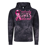 Cloud Black nobody fights alone cancer Vintage Hoodie - NancyCooperArtShop