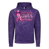 Cloud Purple nobody fights alone cancer Vintage Hoodie - NancyCooperArtShop