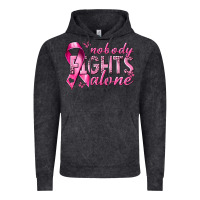 Vintage Black nobody fights alone cancer Vintage Hoodie - NancyCooperArtShop