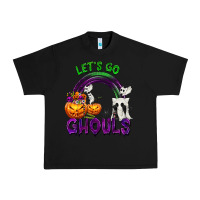 Black Let's Go Ghouls Urban Heavy Tee - texasbilliewilder