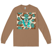 Toasted Coconut gemstone bull skull leopard Long Sleeve Tee - TumblerDesignByShophia
