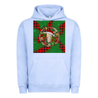 Pigment Grape Ice Christmas bull skull Urban Hoodie - BarkalooDesign