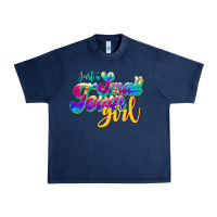 Navy just a small town girl Urban Heavy Tee - JahusDesignShop