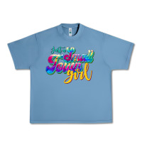 Pebble Blue just a small town girl Urban Heavy Tee - JahusDesignShop