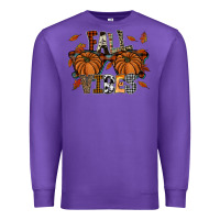 Purple fall vibes Premium Sweatshirt - SublimationCraftShop