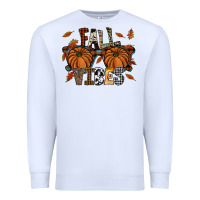 White fall vibes Premium Sweatshirt - SublimationCraftShop