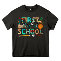 Asphalt first day of school Heavy Core Tee - NancyCooperArtShop