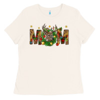 Bone Western Mom With Reindeer Ladies Tee - BundleAndBundleShop