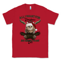 Red All I Want For Christmas Is You Just Kidding I Want Cats Classic Tee - Bettercallsaul