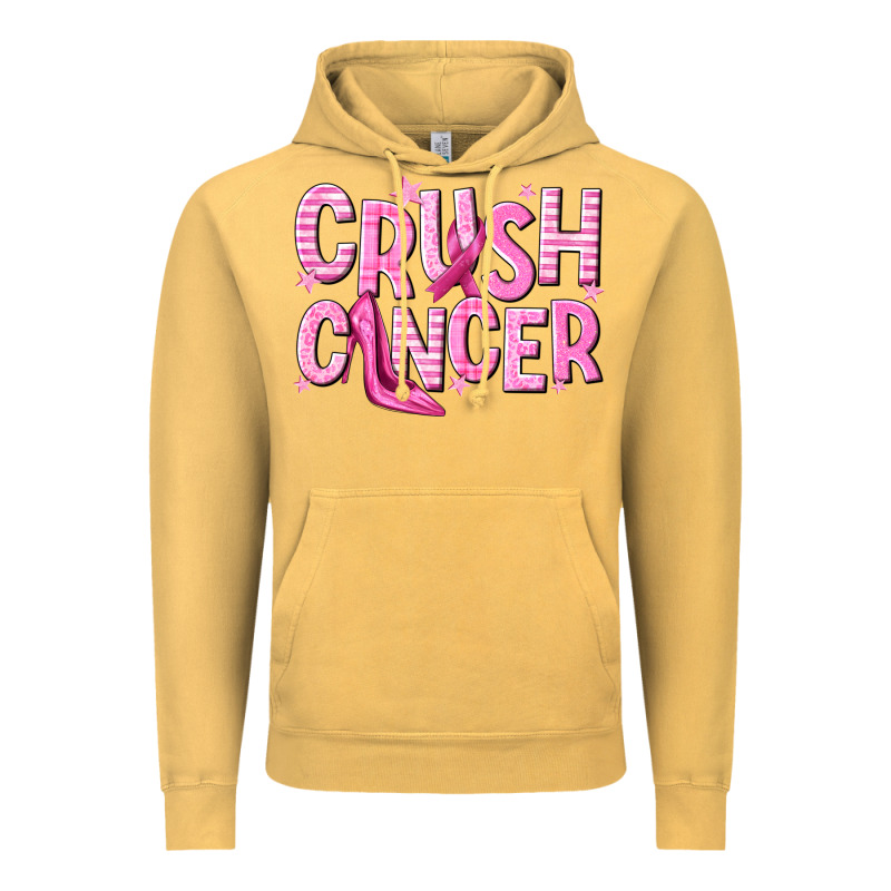 Crush Cancer Vintage Hoodie by NancyCooperArtShop | Teevron