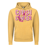 Vintage Mustard crush cancer Vintage Hoodie - NancyCooperArtShop