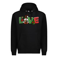 Black love christmas gnome Premium Hoodie - BundleAndBundleShop