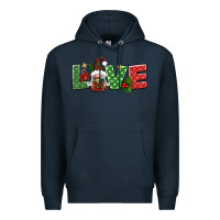 Navy love christmas gnome Premium Hoodie - BundleAndBundleShop